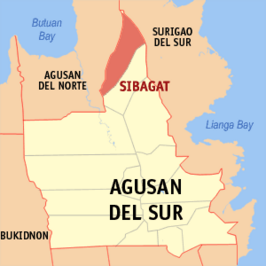 Kaart van Sibagat