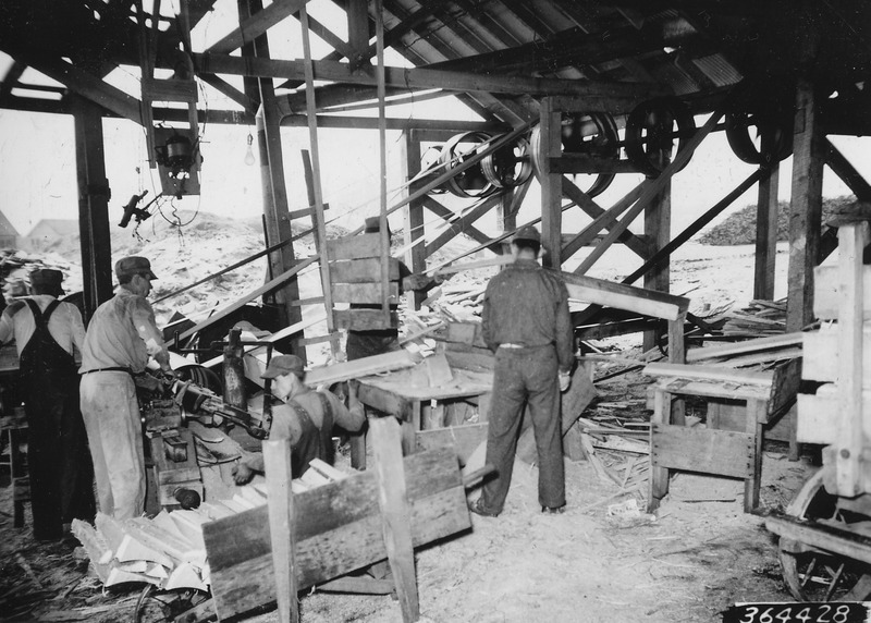 File:Photograph of Shaping Staves at a Stave Mill Located Near West Vienna, Illinois - NARA - 2128024.tif