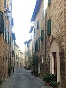 Calle en San Quirico d'Orcia.