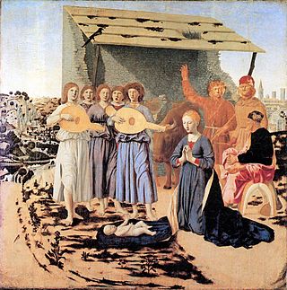 <i>The Nativity</i> (Piero della Francesca) Painting by Piero della Francesca