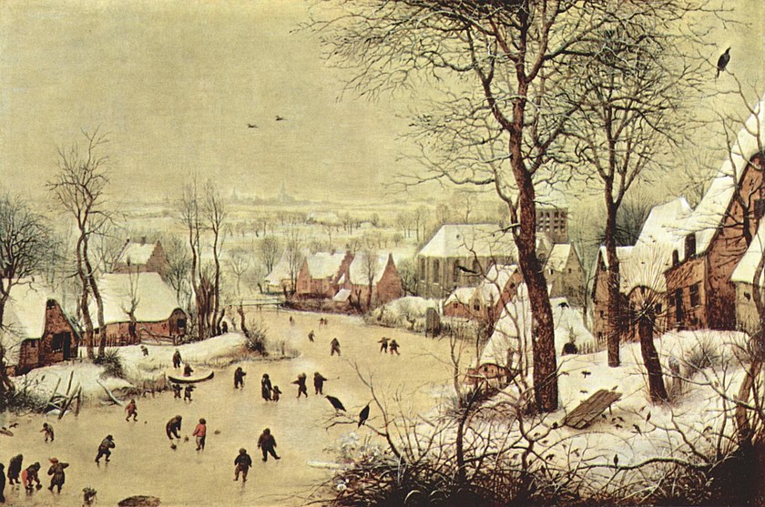 Wordt het ooit nog winter... (Schilderij van Pieter Brueghel)