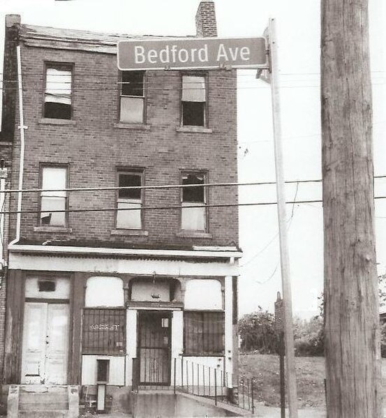 Wilson's childhood home at 1727 Bedford Avenue in Pittsburgh