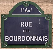 Plaque Rue Bourdonnais - Paris I (FR75) - 2021-06-12 - 1.jpg