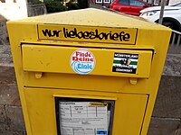 Postkasten für Liebesbriefe