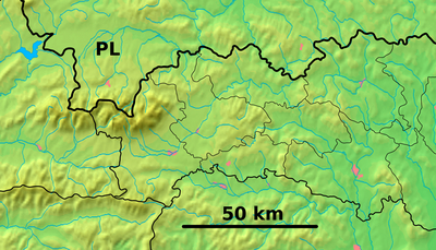 Prešov Region (West) - physical map.png