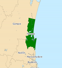 Electoral map of Noosa 2008 QLD - Noosa 2008.png