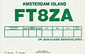 QSL FT8ZA (1987)