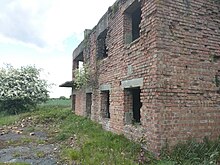 Remains of the control tower at RAF Kings Cliffe