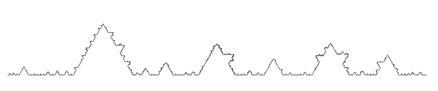 Von Koch curve with random interval