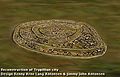 Reconstitution d'une cité, fortifiée par des enceintes concentriques constituées de rangés de maisons mitoyennes de plusieurs kilomètres de long.