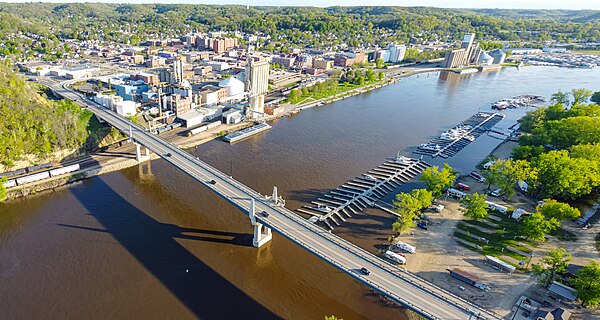 Red Wing Bridge and Dowtown Red Wing