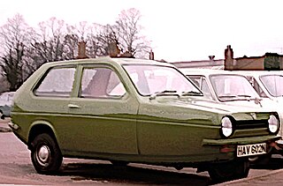 Reliant Robin Three-wheeled car produced by the Reliant Motor Company