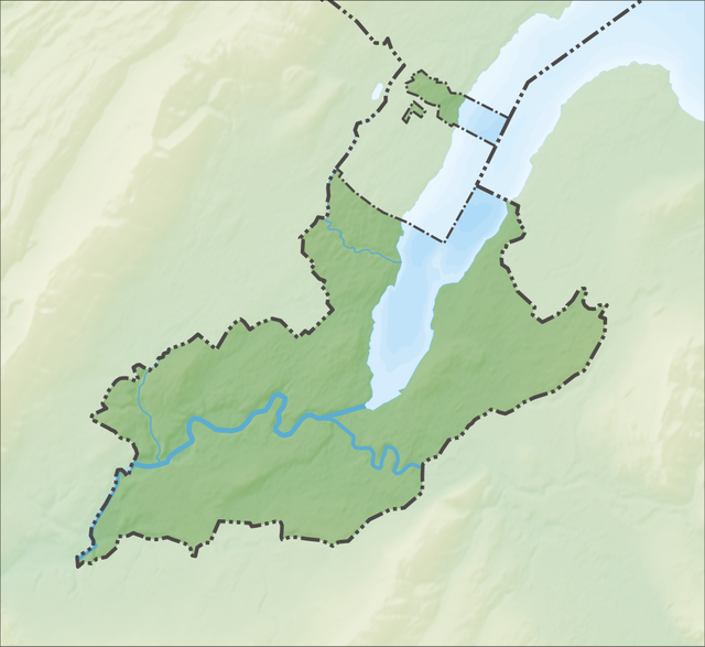 韦尔苏瓦在日内瓦州的位置