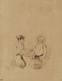 Rembrandt's drawing of an Indian Mughal painting (Source: Wikimedia)