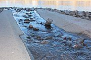 Zufluss in den Rhein mit Rauer Rampe