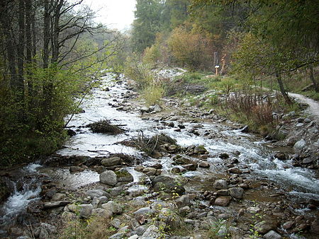 Rom (Fluss) bei Valchava