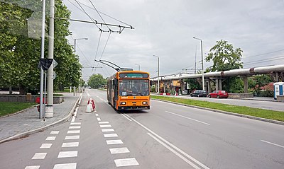 A trolleybus in Ruse
