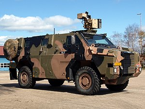 Royal Netherlands Army Bushmaster APV, VAU 12kN 4X4 ADI-THALES Bushmaster NLD at Amersfoort, The Netherlands. pic1.JPG