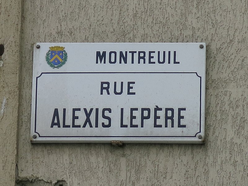 File:Rue Alexis Lepère (Montreuil) plaque.jpg