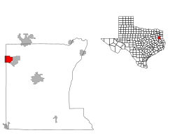 Vị trí trong Quận Rusk, Texas