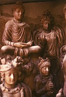 Buddha attendants, Tapa Shotor (Niche V1)