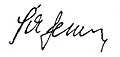 Sík Ferenc aláírása