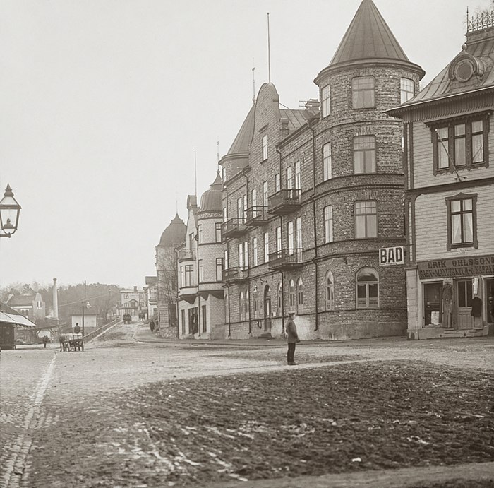 Original – The bathhouse in Gnesta, Sweden, c. 1900