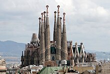 Sagrada Familia church, designed by Gaudi Sagrada Familia 01.jpg