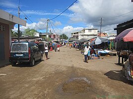 Market road in Sambava