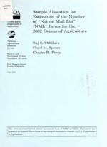 Миниатюра для Файл:Sample allocation for estimation of the number of "not on mail list" (NML) farms for the 2002 Census of Agriculture - Raj S. Chhikara, Floyd M. Spears, Charles R. Perry. (IA CAT11121903).pdf