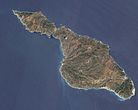 Satellite photo of Santa Catalina Island