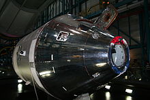 CSM-119 on display at the Apollo/Saturn V Center SaturnVcenterModule.JPG