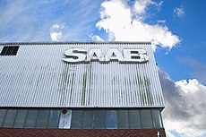 Schild der Saab-Autofabrik in Nyköping.jpg