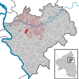 Läget för Schweighausen i Rhein-Lahn-Kreis