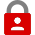 Semi-protection not -shackle red.svg