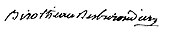 signature de Pierre-Aimé-Calixte Biroteau des Burondières