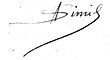 Unterschrift von Alphonse Simil
