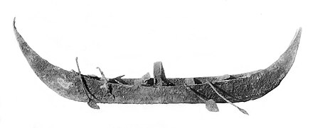 Silver model of a boat, tomb PG 789, Royal Cemetery of Ur, 2600–2500 BC