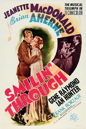 Resim açıklaması Smilin 'Through poster 1941.jpg.
