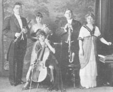 The Smith-Spring-Holmes Orchestral Quintet, from a 1915 publication.