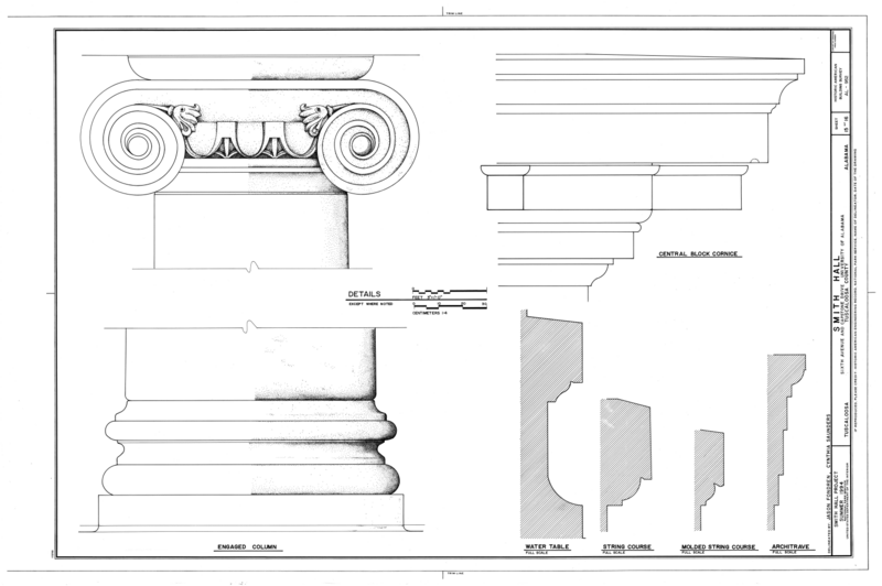 File:Smith Hall, Capstone Drive at Sixth Avenue, Tuscaloosa, Tuscaloosa County, AL HABS ALA,63-TUSLO,26- (sheet 15 of 16).png