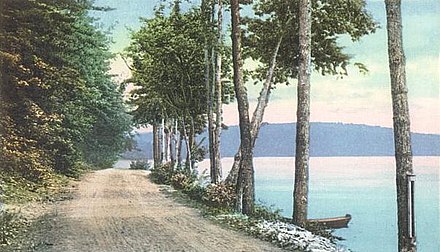 1905 postcard of Spofford Lake