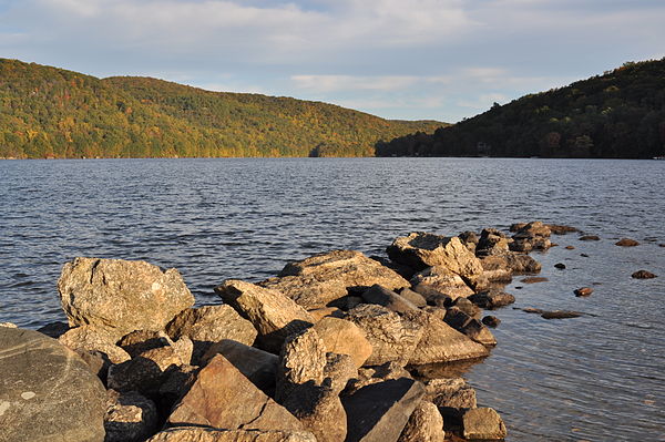 View of Squantz Pond State Park