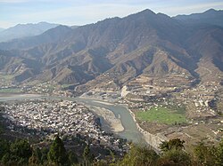 दक्षिण से श्रीनगर का दृश्य