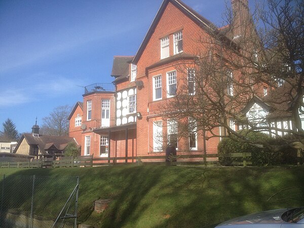 The terrace, with chapel in the background at St Edmund's School