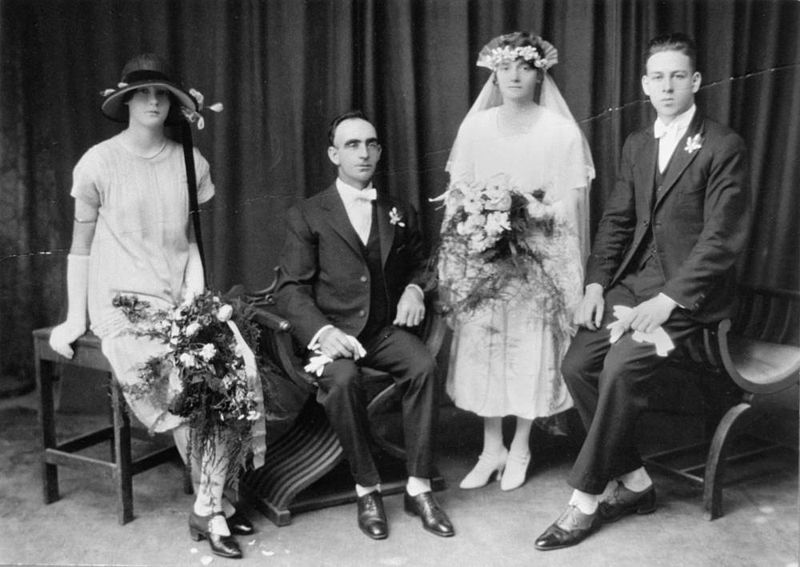 File:StateLibQld 1 185499 Marriage of Mr Peter Black and Miss Elsie Thurecht in Maryborough, June 1926.jpg
