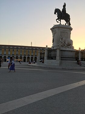 Statue of King José I in Lisbon