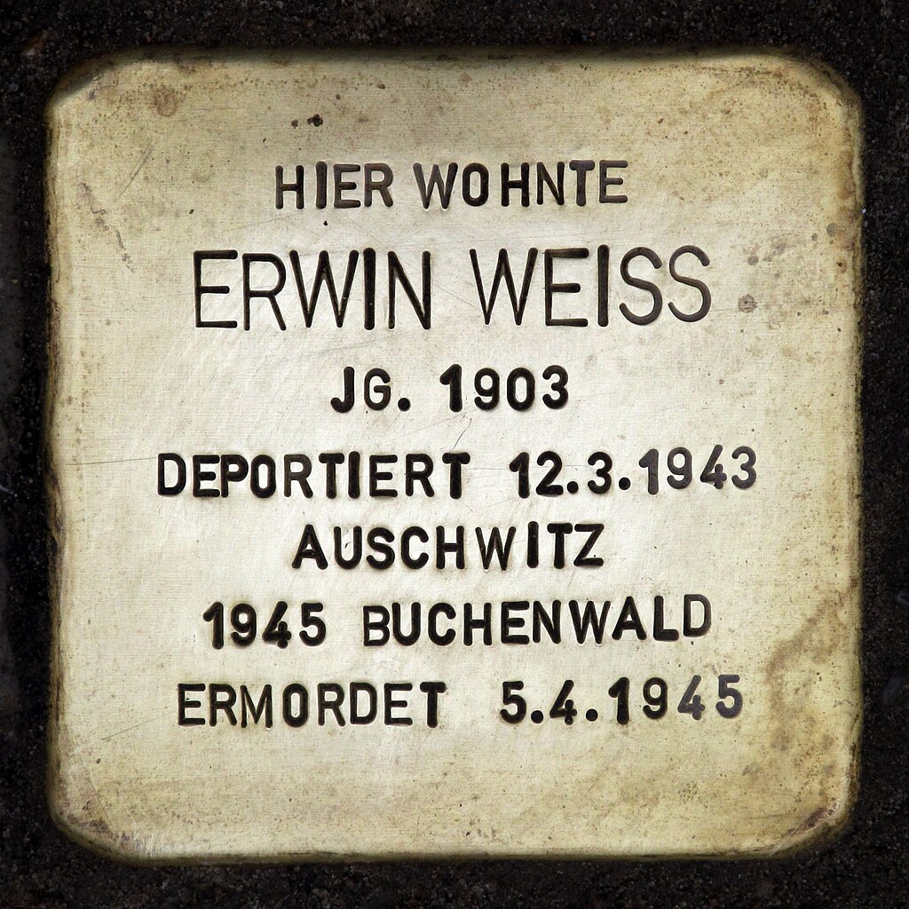 Stolperstein.Spandau.Bismarckstraße 61.Erwin Weiss.1360.jpg