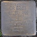 Stolperstein Arnstadt Lessingstraße 3-Ernst Ledermann.JPG