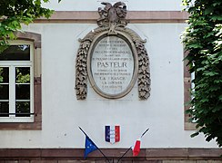 Plaque Louis Pasteur.